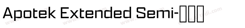 Apotek Extended Semi字体转换